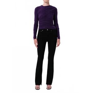 NEW AGOLDE women's ingram split skinny jean in immersion